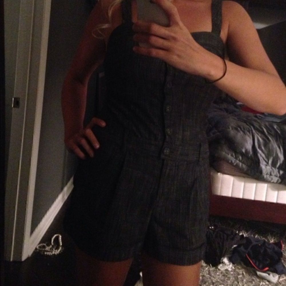 Denim shorts romper sz M